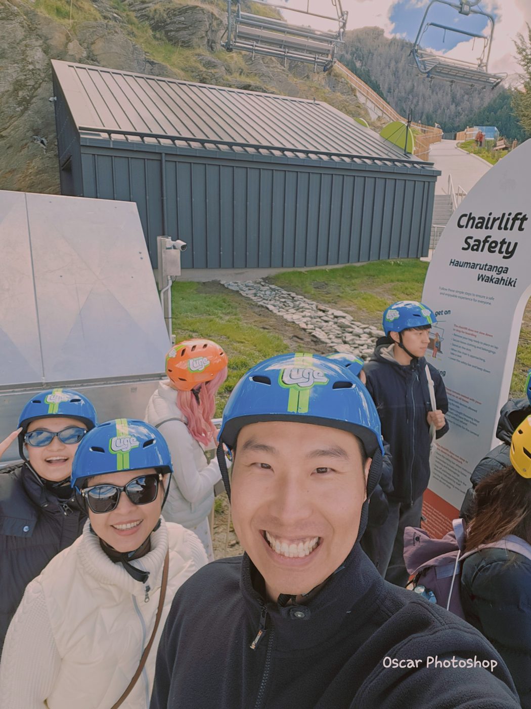 Guests at the luge